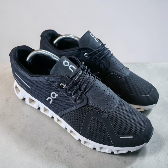 Only Ny Other - On Cloud 5 Mens Size 11.5 Black White Athletic Running Walking Shoes Sneakers